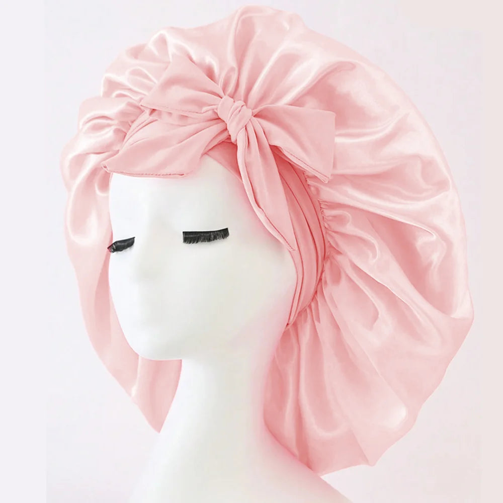 Bonnet en Satin Réglable – Protection des Cheveux Nuit