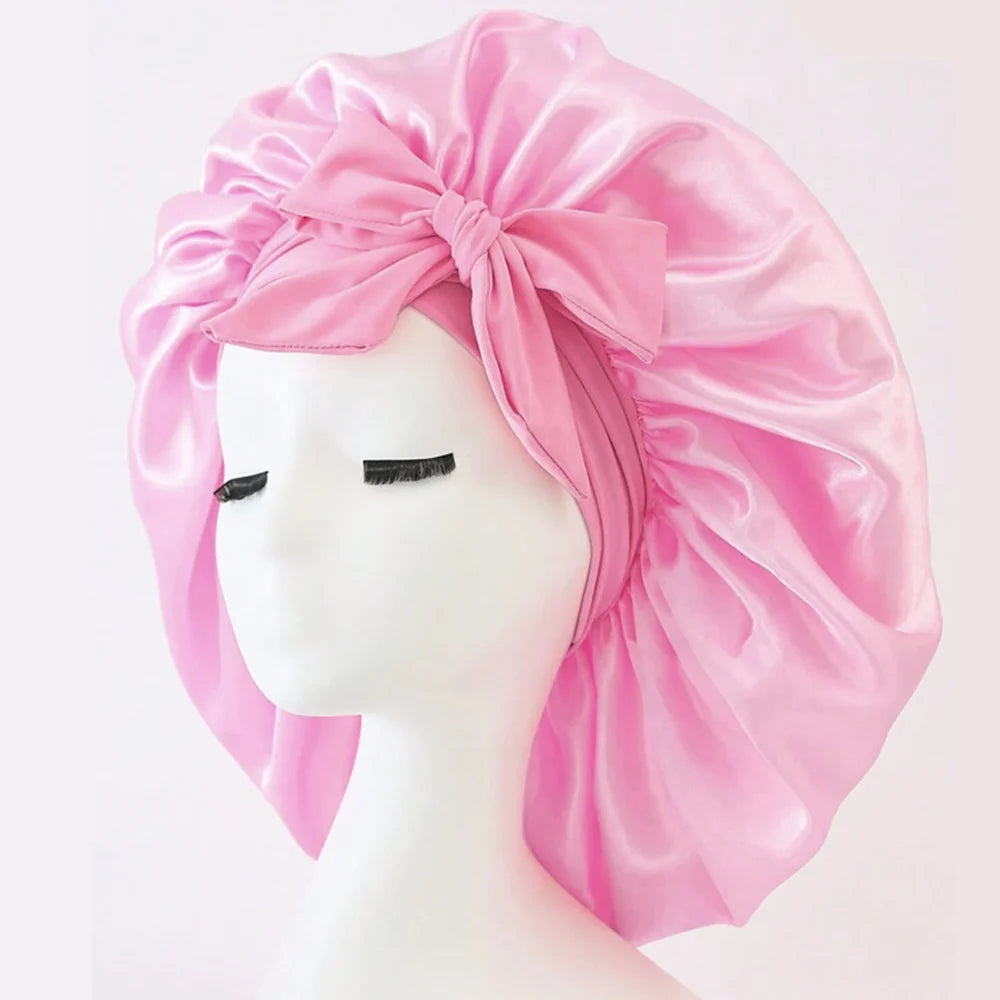 Bonnet en Satin Réglable – Protection des Cheveux Nuit