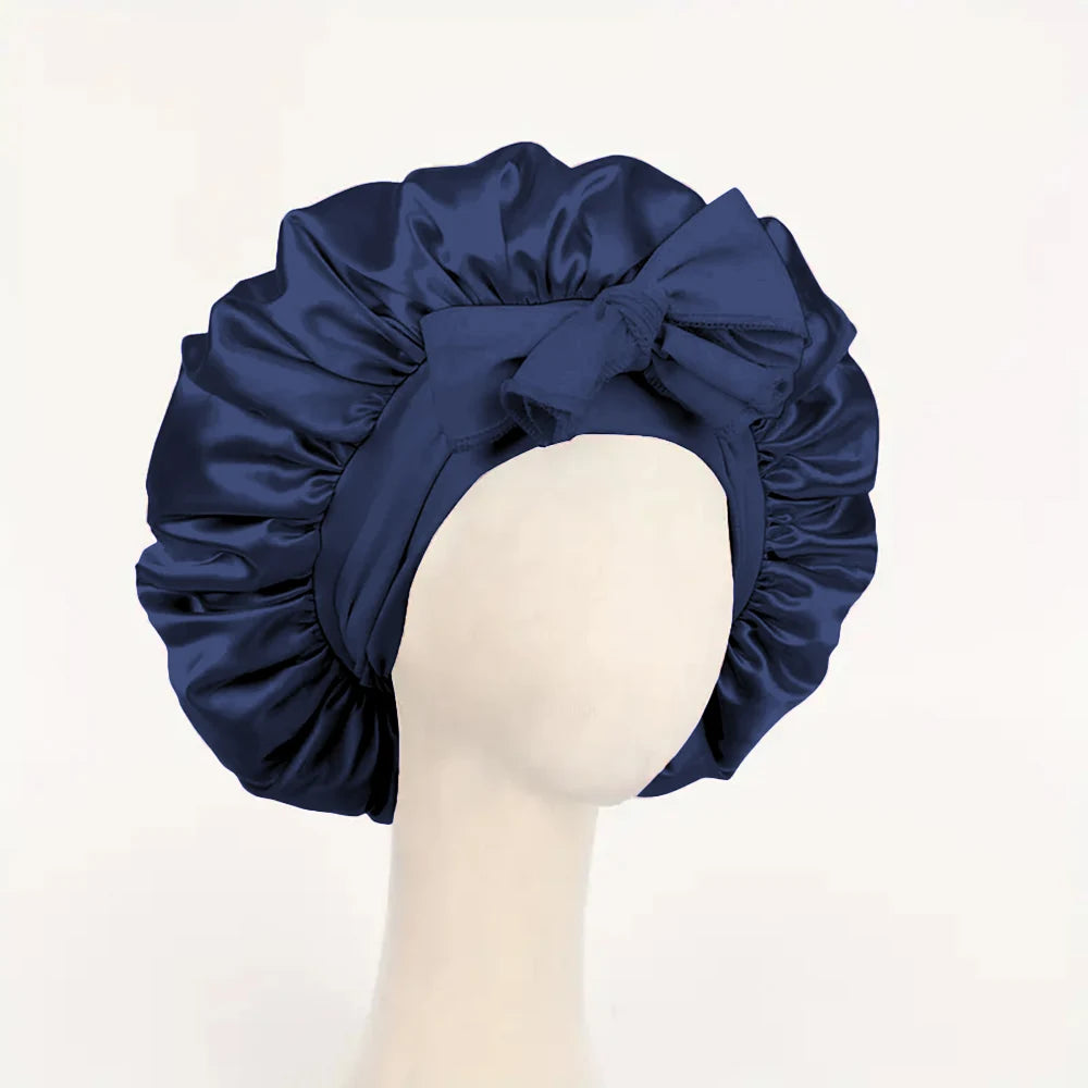 Bonnet en Satin Réglable – Protection des Cheveux Nuit