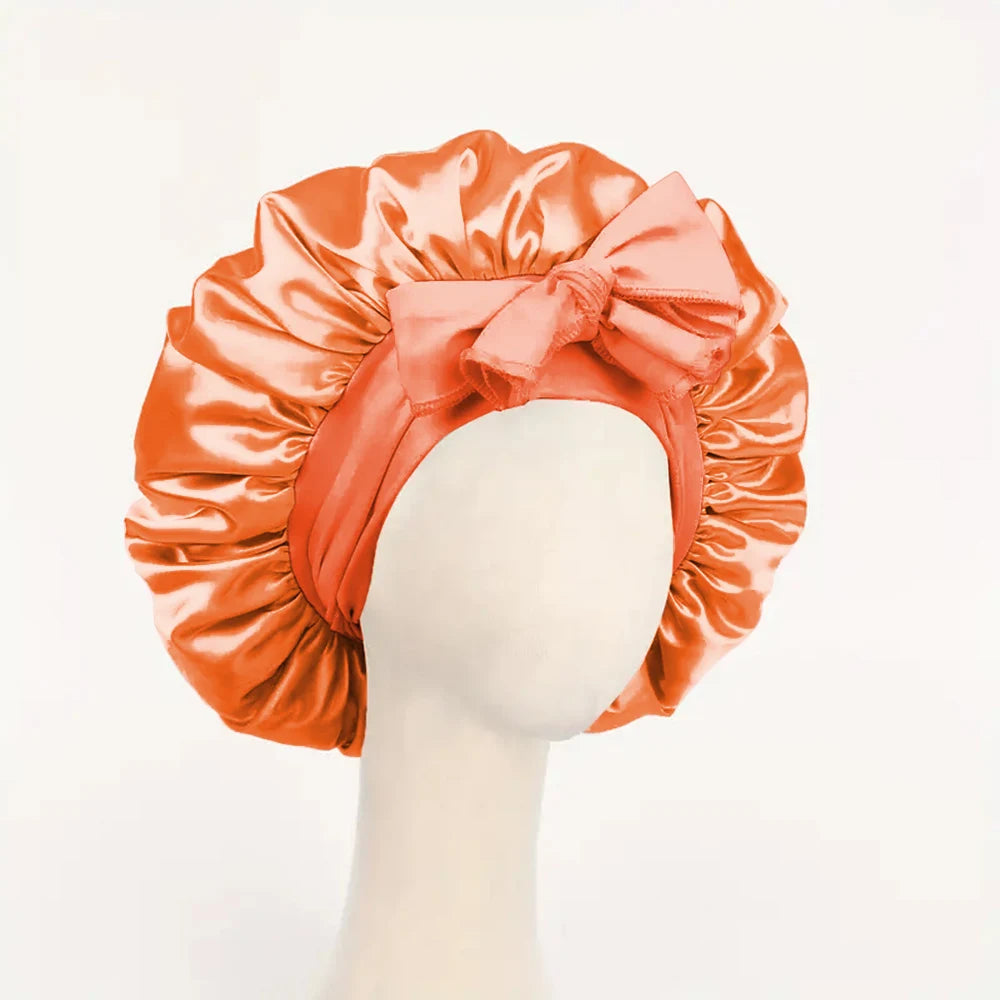 Bonnet en Satin Réglable – Protection des Cheveux Nuit