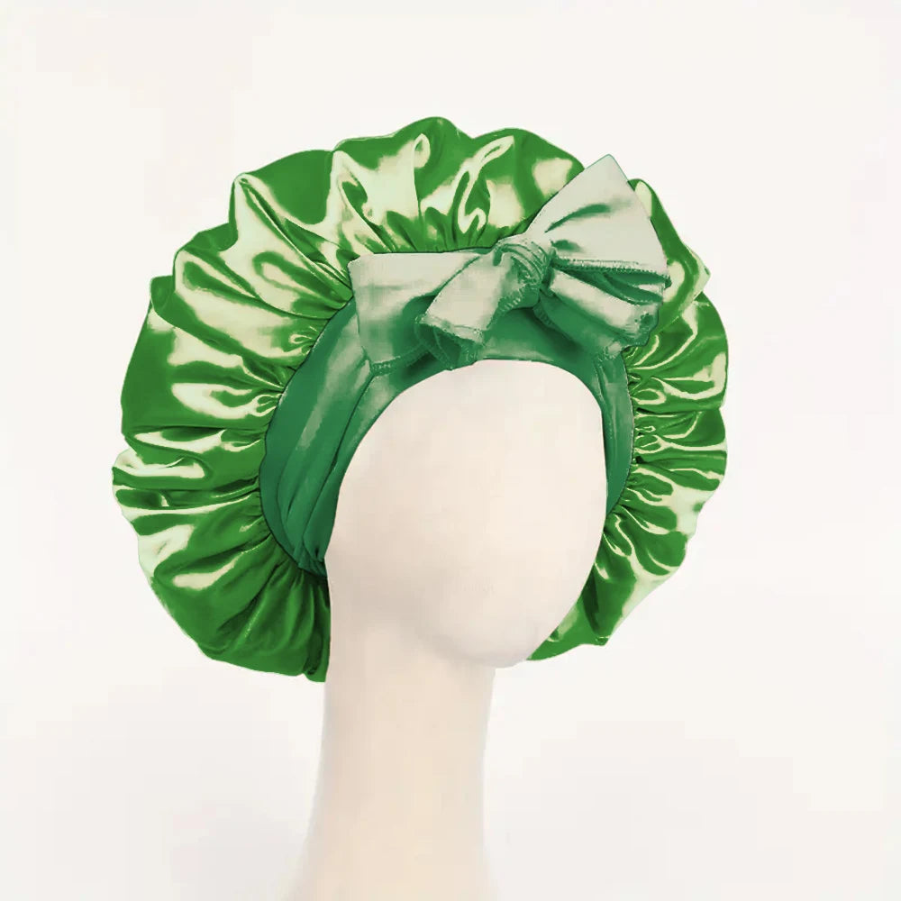 Bonnet en Satin Réglable – Protection des Cheveux Nuit