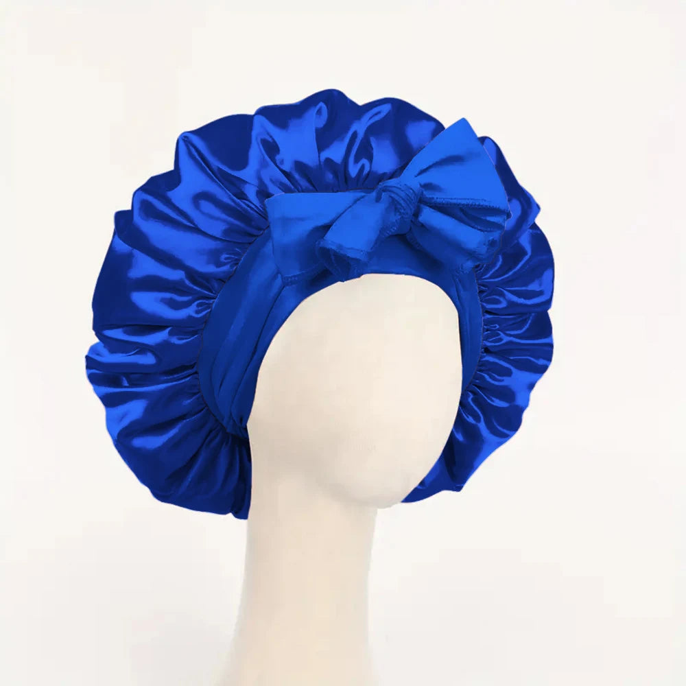 Bonnet en Satin Réglable – Protection des Cheveux Nuit