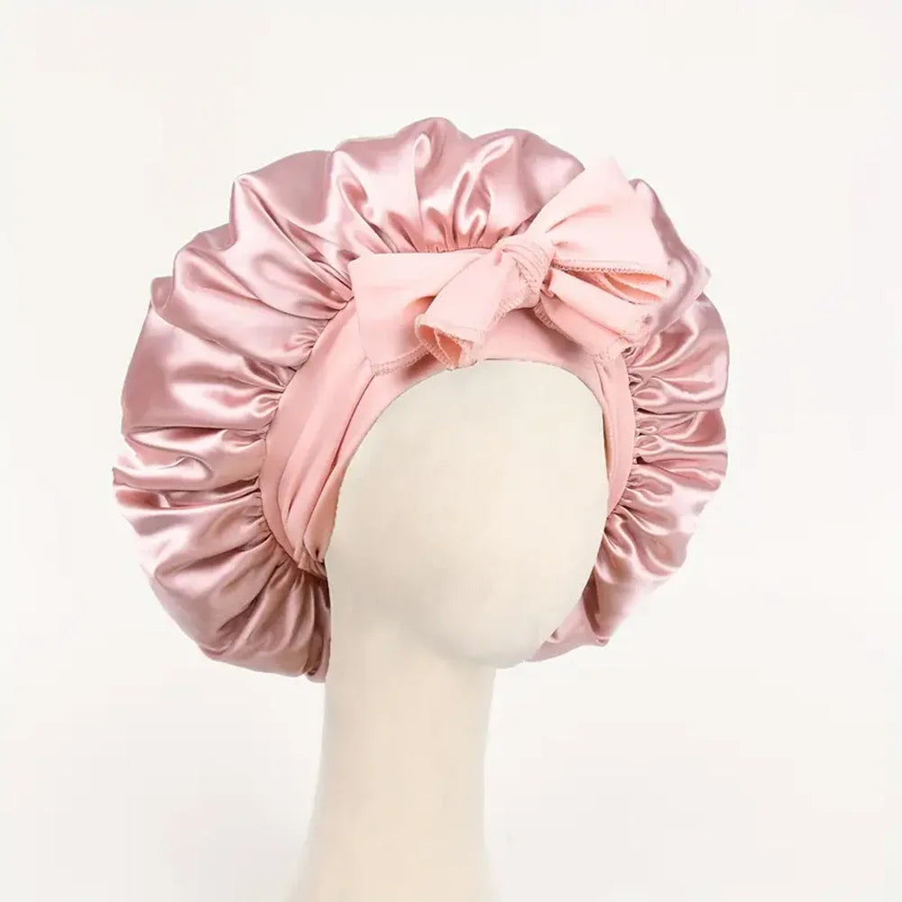 Bonnet en Satin Réglable – Protection des Cheveux Nuit