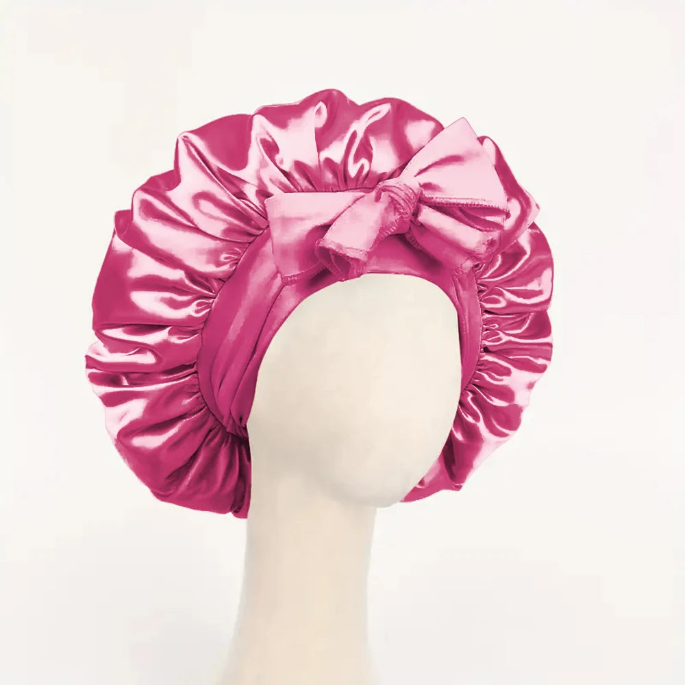 Bonnet en Satin Réglable – Protection des Cheveux Nuit