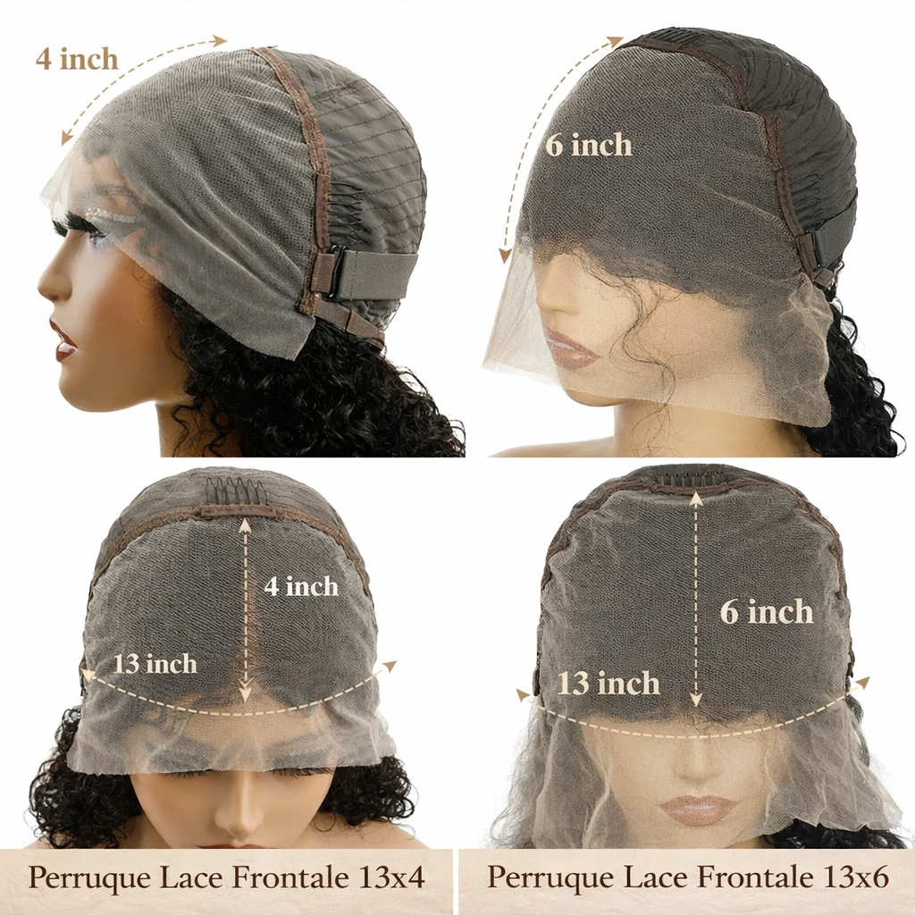 Perruque Bob Lisse HD Lace 13x4 / 13x6 – Cheveux Humains