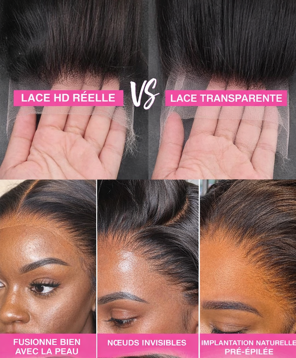 Perruque Body Wave HD Lace 5X5 Glueless 13x4 / 13x6 – Cheveux Humains